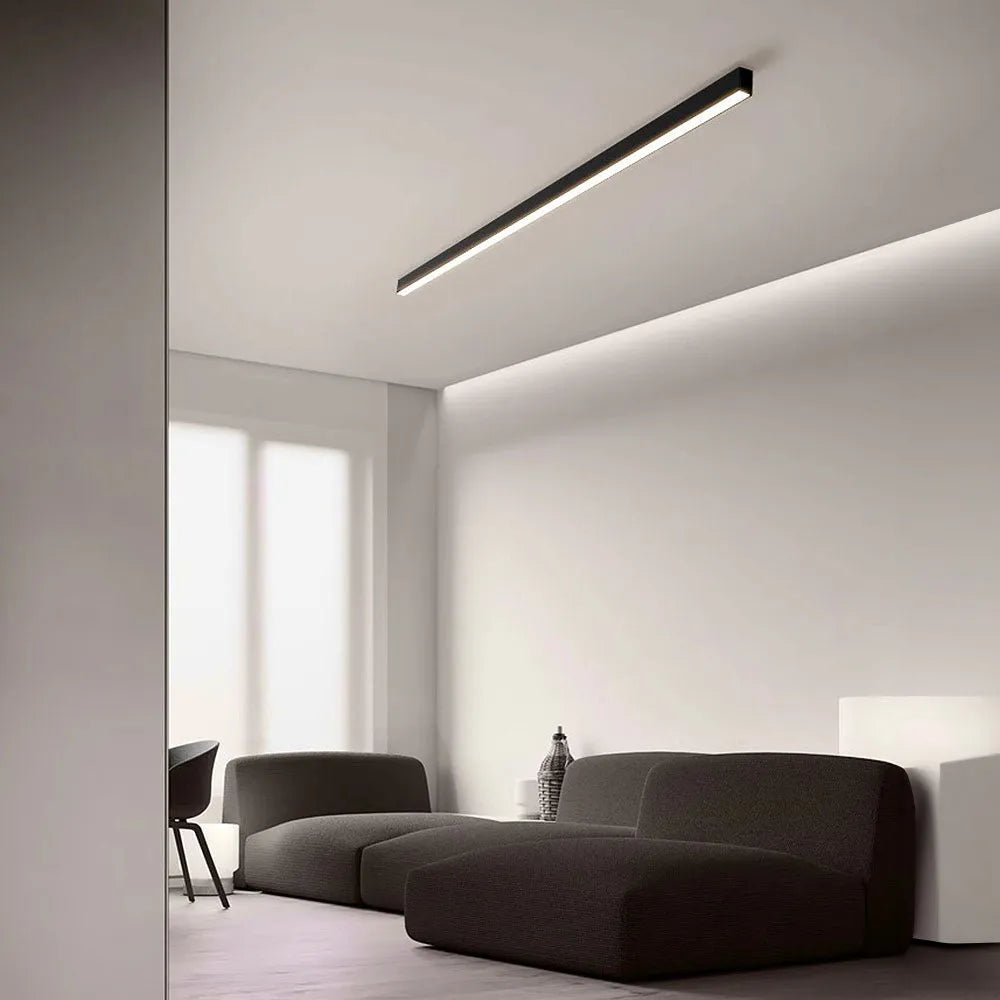 Contemporary Minimalist Long Strip LED Ceiling Lamp