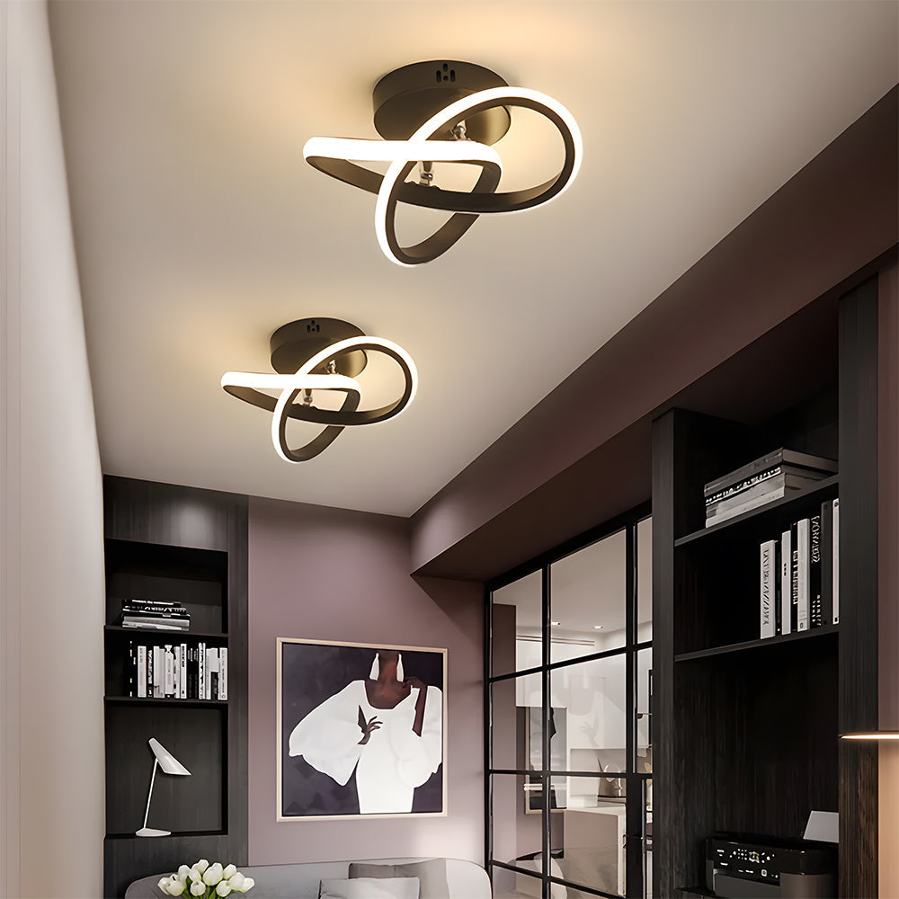 Modern White Metal LED Ceiling Light