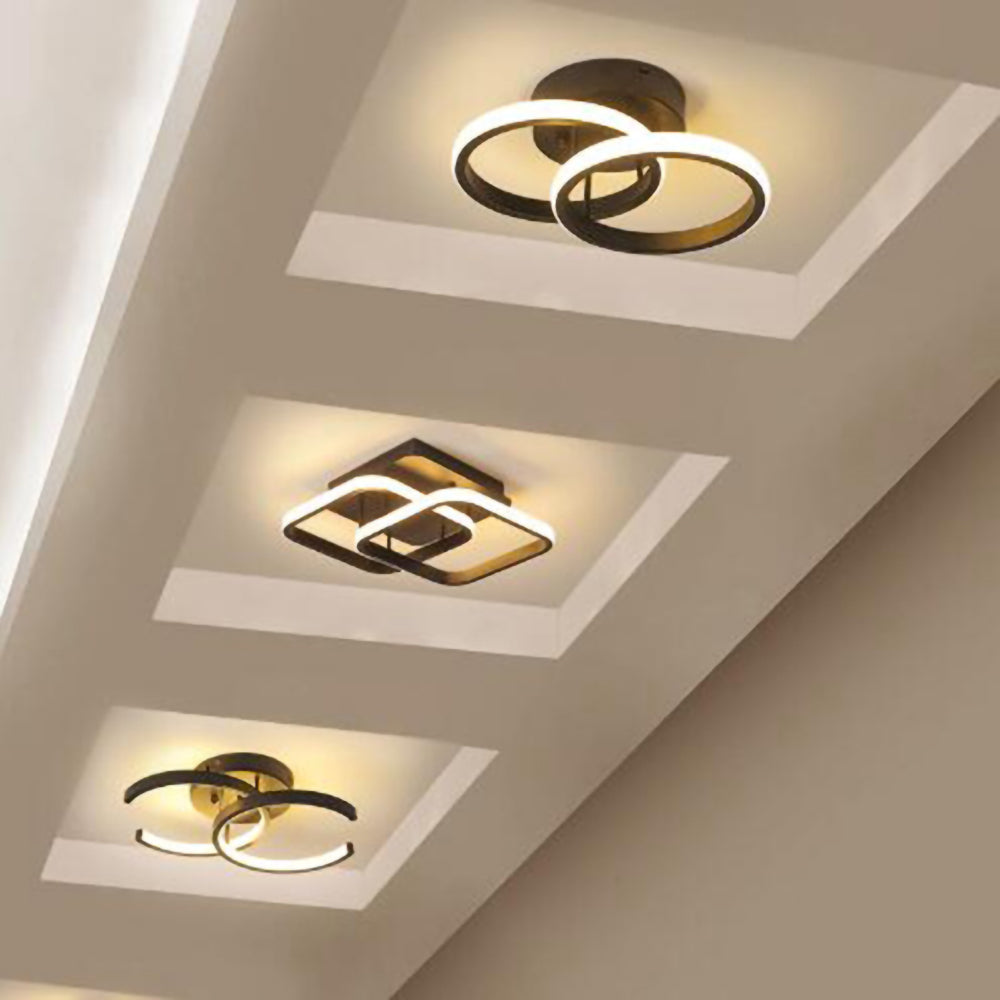 Modern White Metal LED Ceiling Light