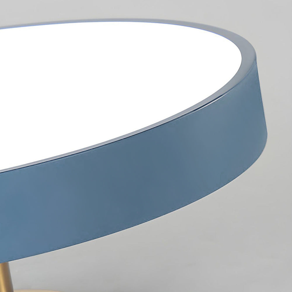 Minimalist Circular LED Semi Flush Ceiling Light