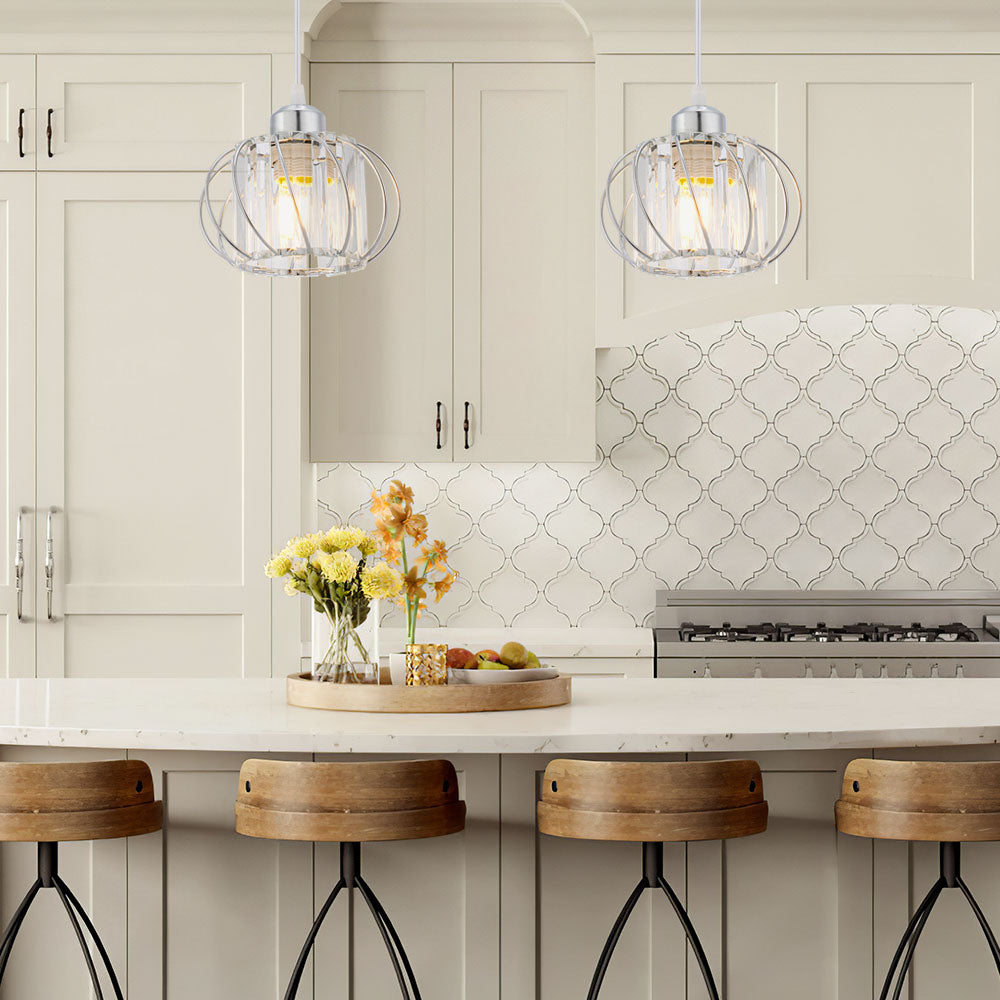 Nordic Simple Globular Glass Hallway Pendant Light