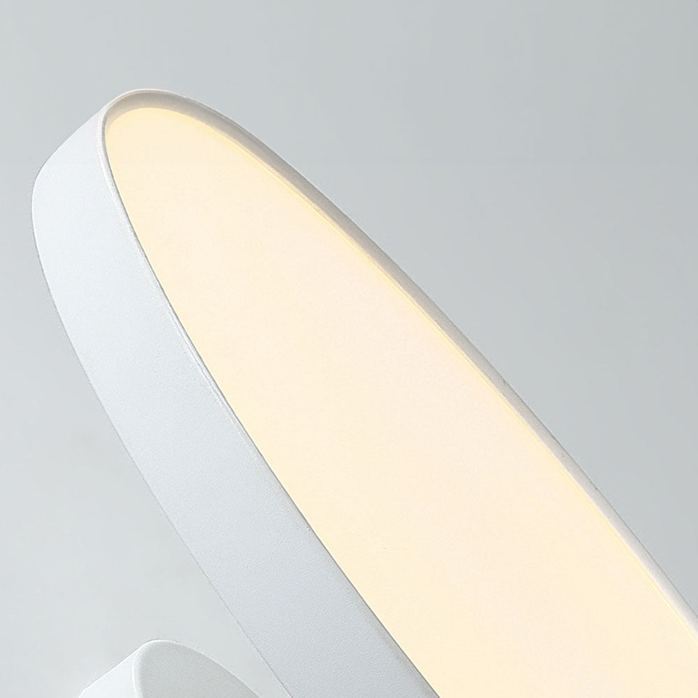 Minimalist White LED Semi-Flush Ceiling Light