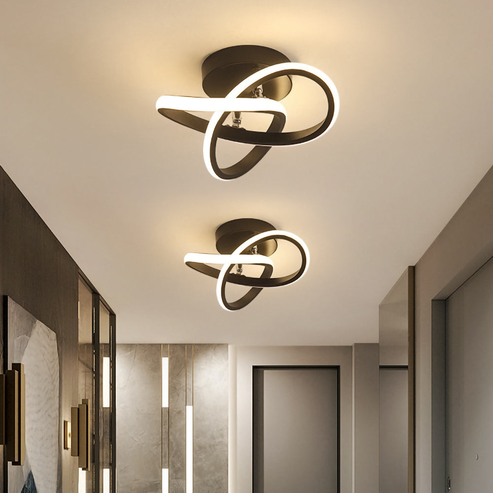 Modern White Metal LED Ceiling Light