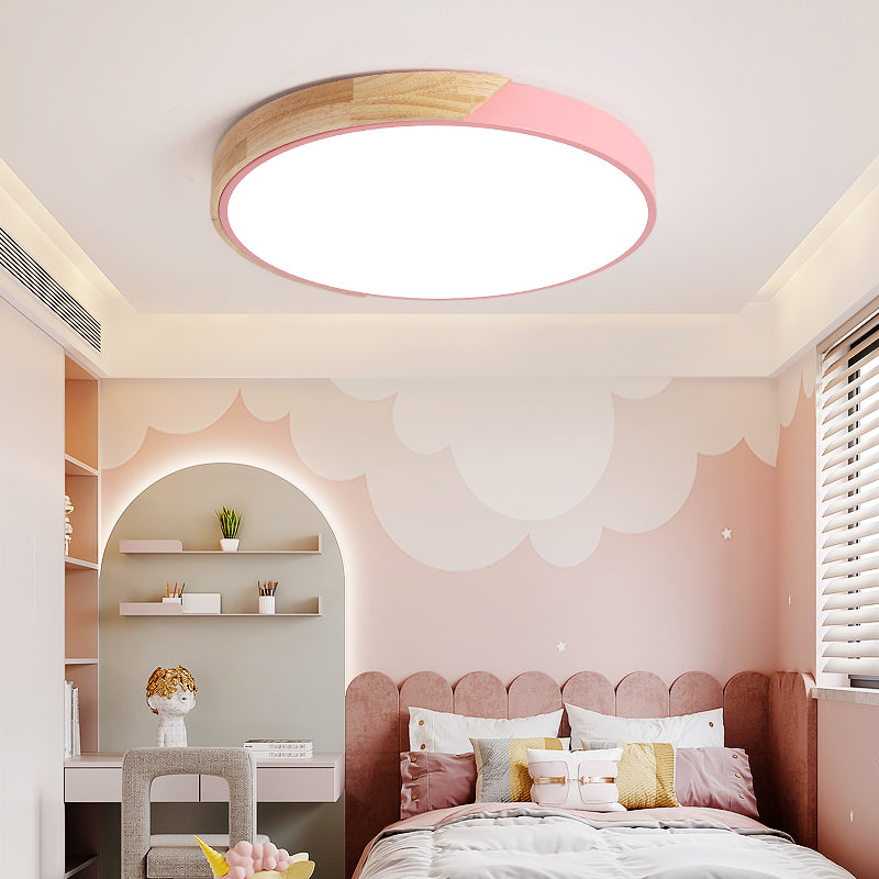 Colorful Minimalist LED Round Ceiling Light