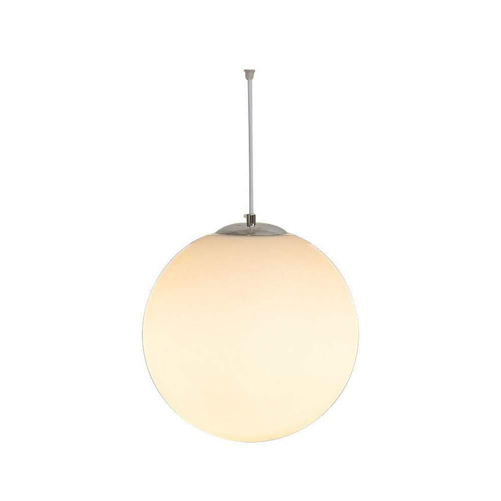 Simple Glass 1 Head Restaurant Pendant Light