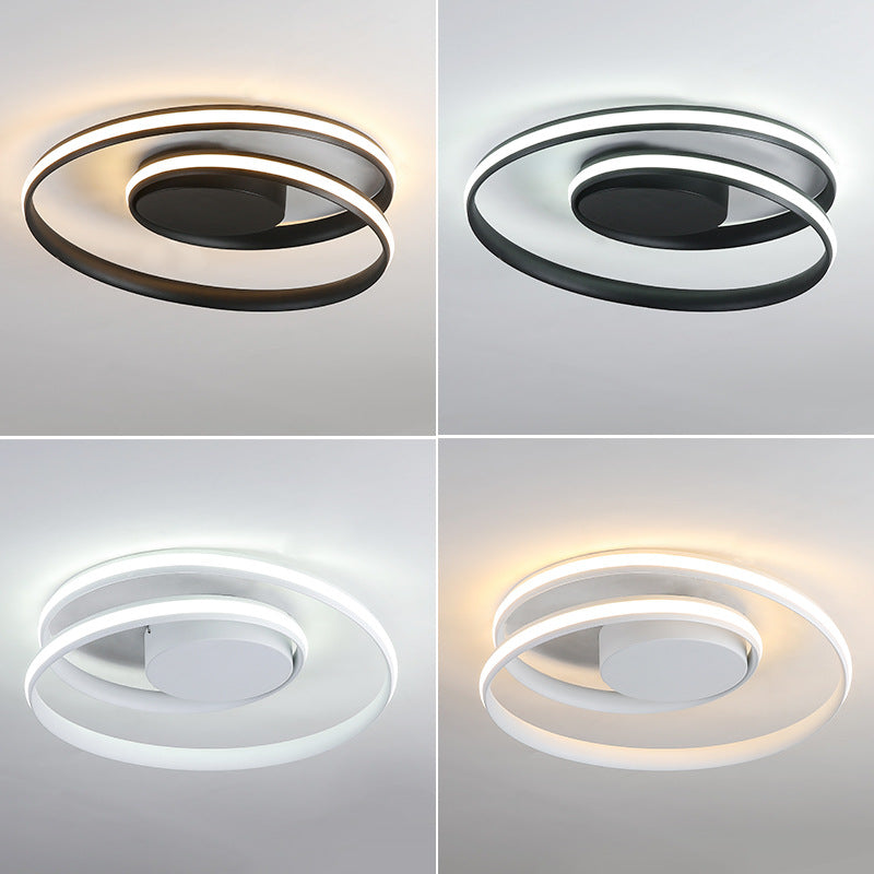 Metal Minimalist Living Room Ceiling Lamp
