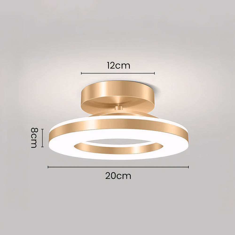 Contemporary Acrylic Round Hallway LED Ceiling Light