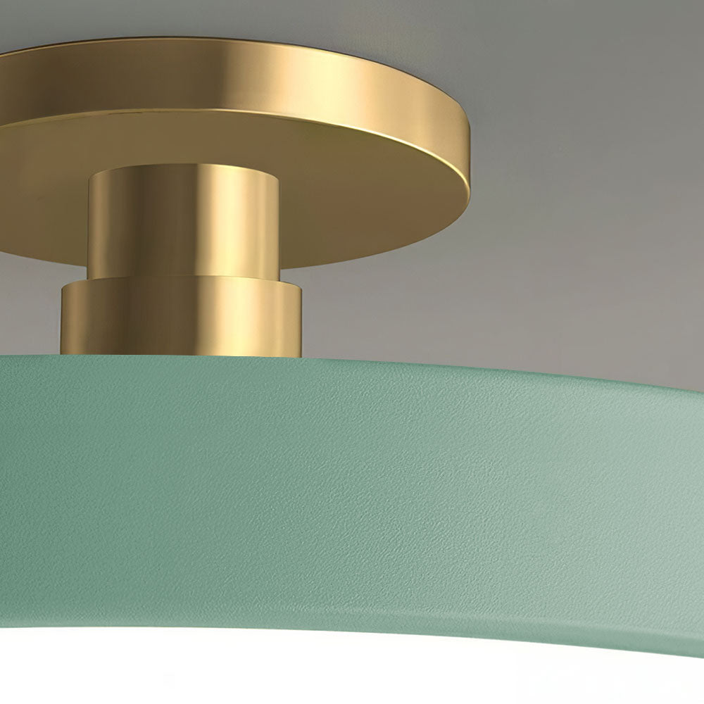 Minimalist Circular LED Semi Flush Ceiling Light