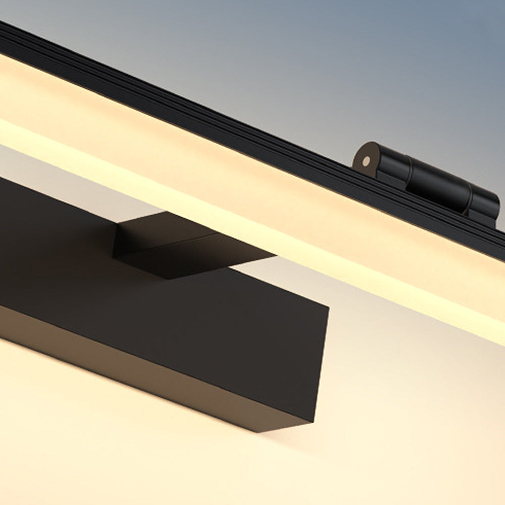 Black Contemporary LED Mirror Bathroom Wall Light