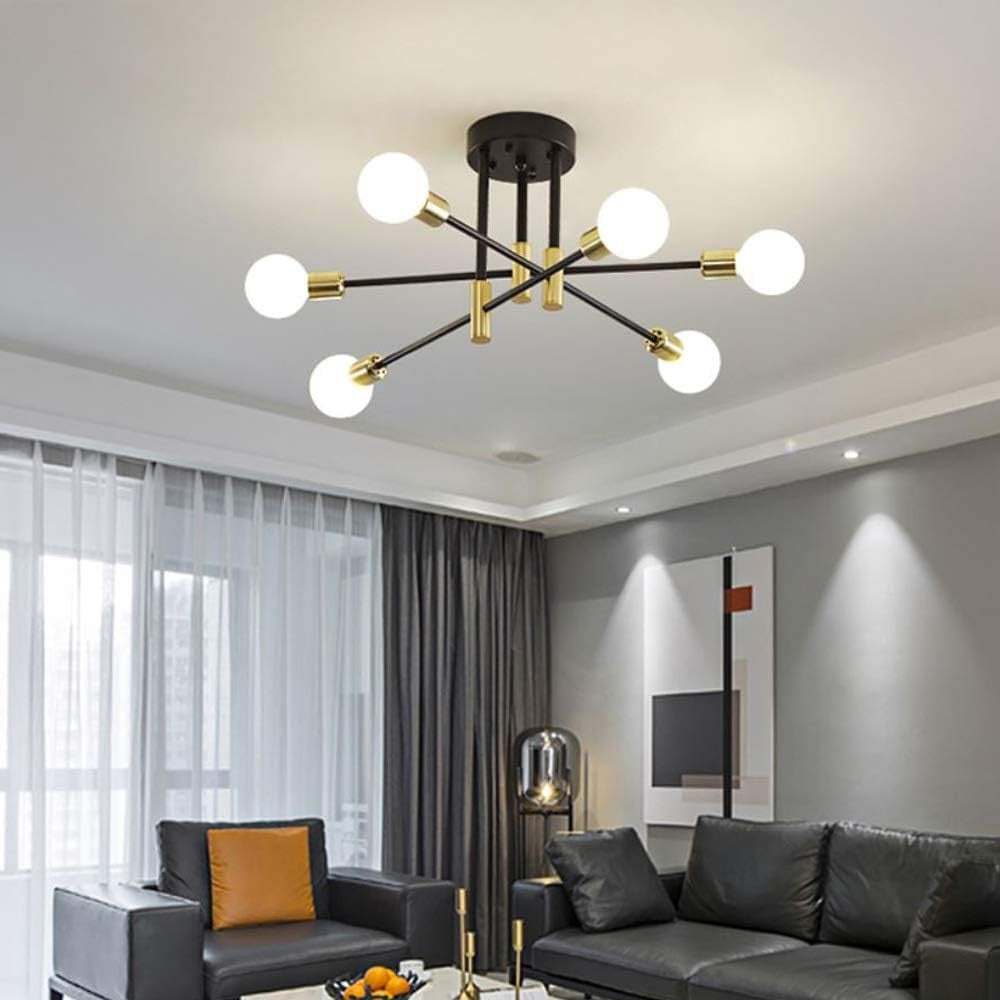 Modern Nordic Black Metal Ceiling Light