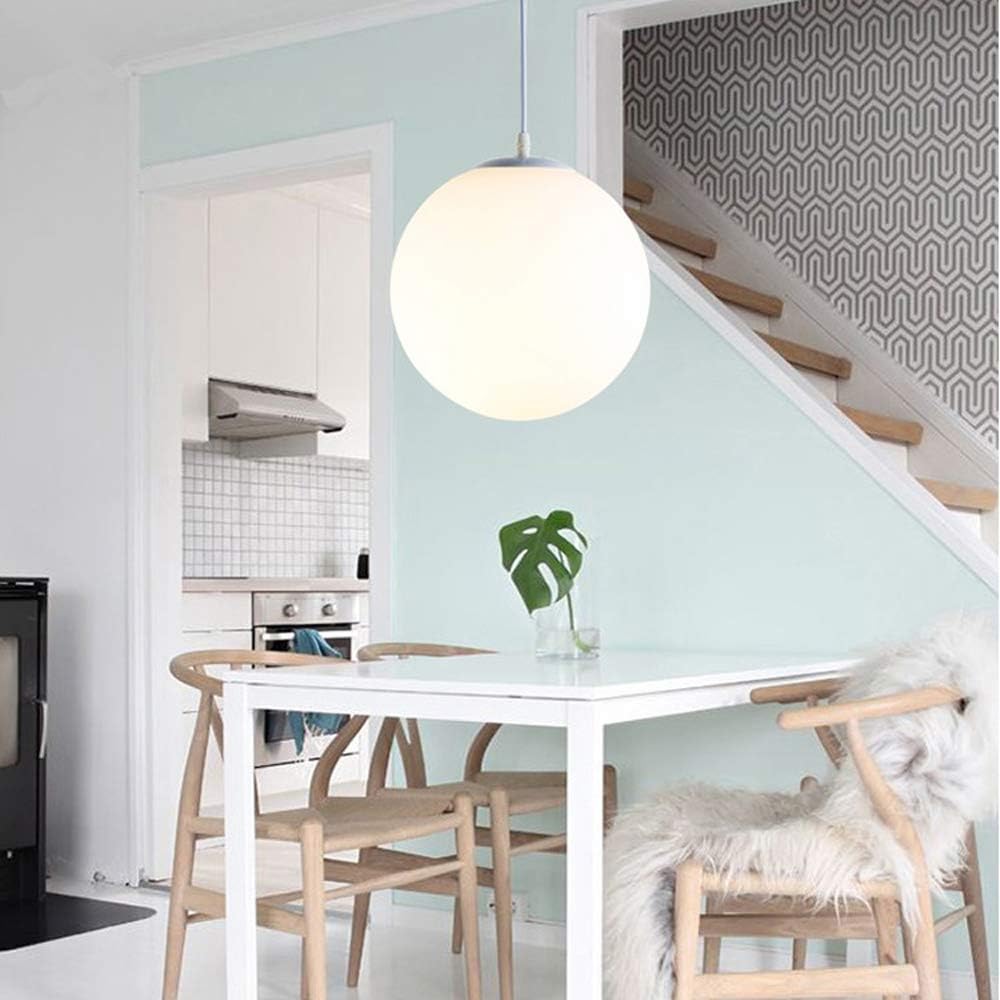 Simple Glass 1 Head Restaurant Pendant Light