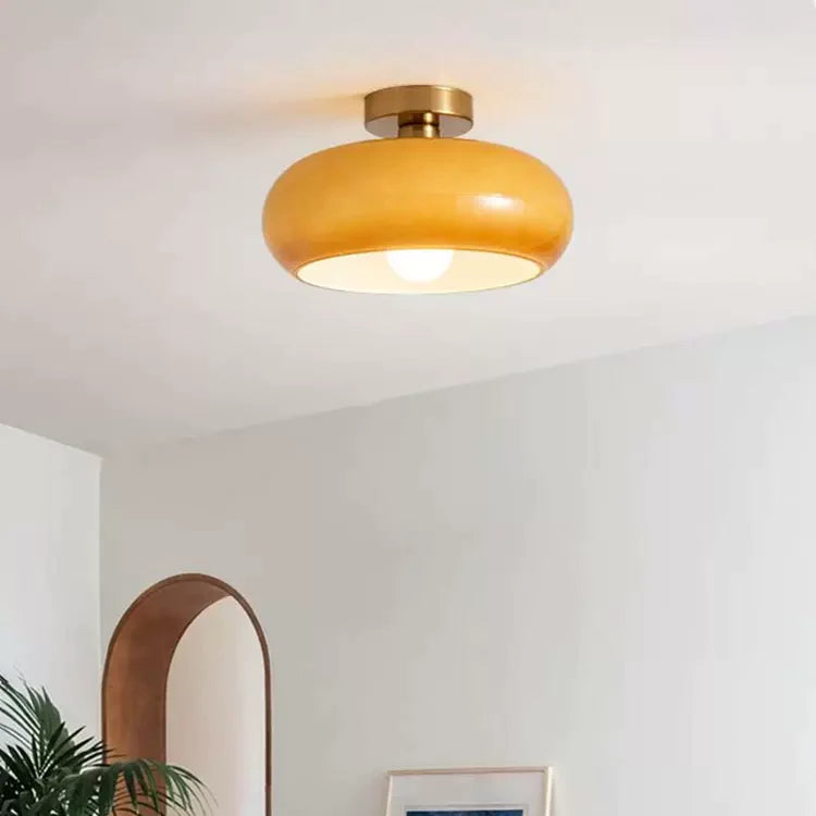 Round Vintage Glass Ceiling Lights