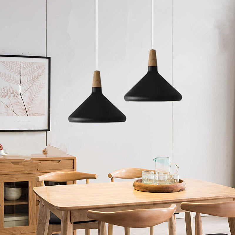 Nordic Macaron Wooden Creative Pendant Lamp