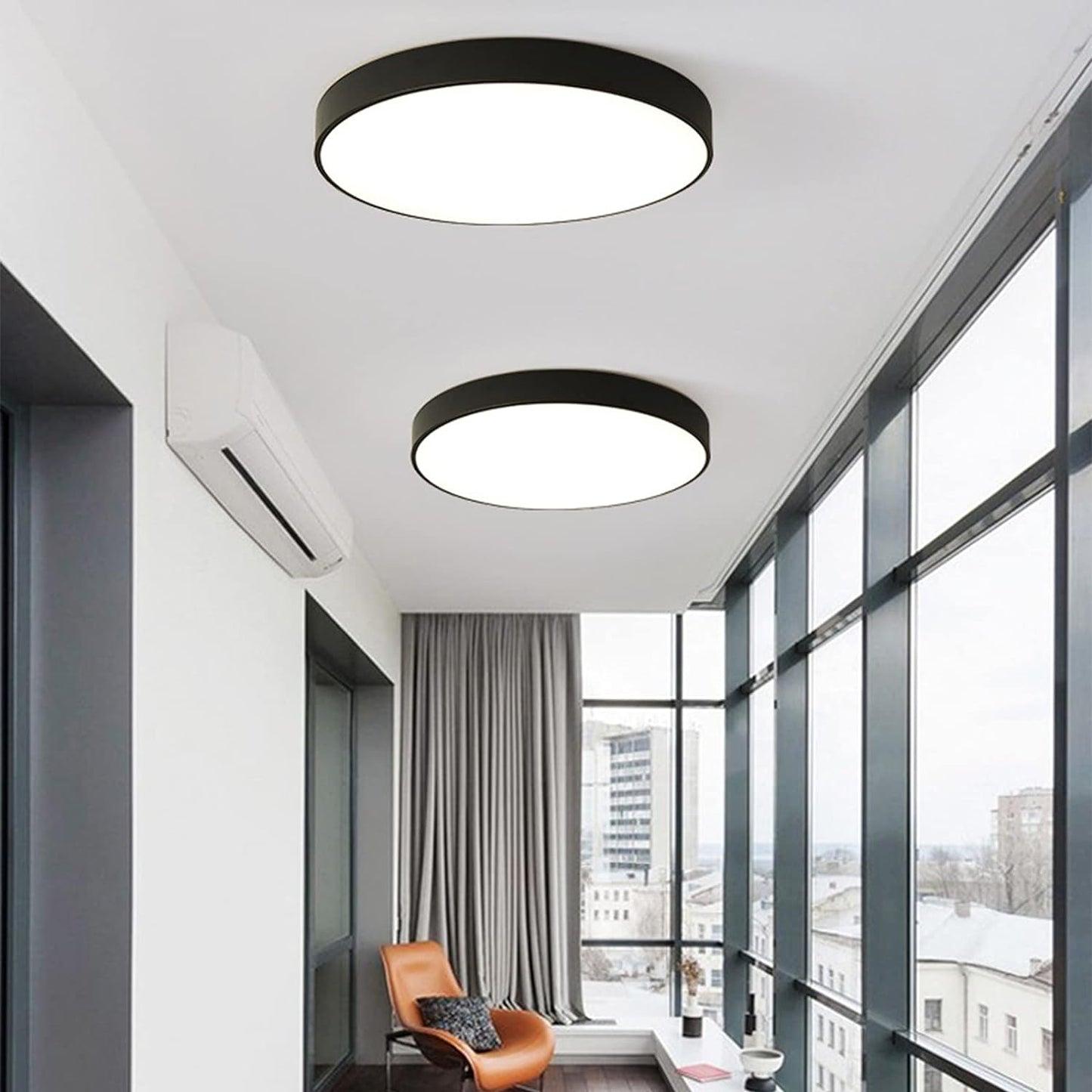 Circular Modern LED Flush Mount Ceiling Light
