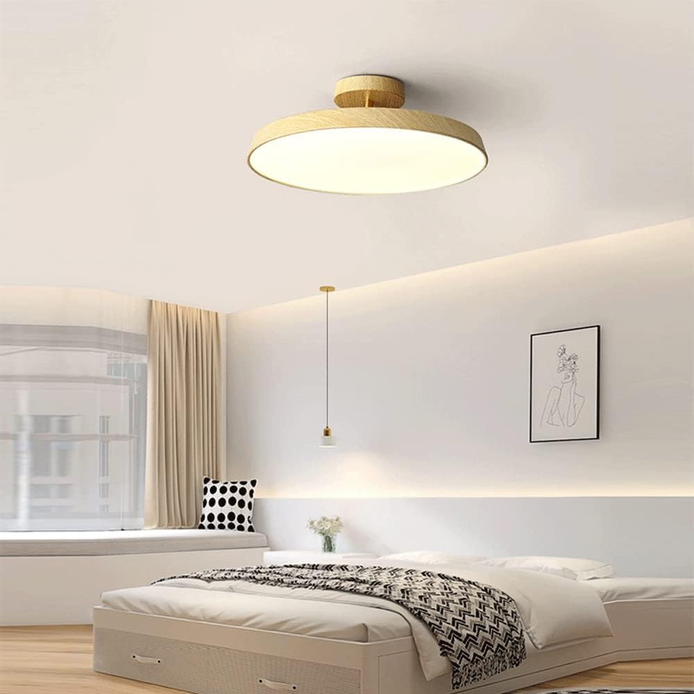 Minimalist White LED Semi-Flush Ceiling Light