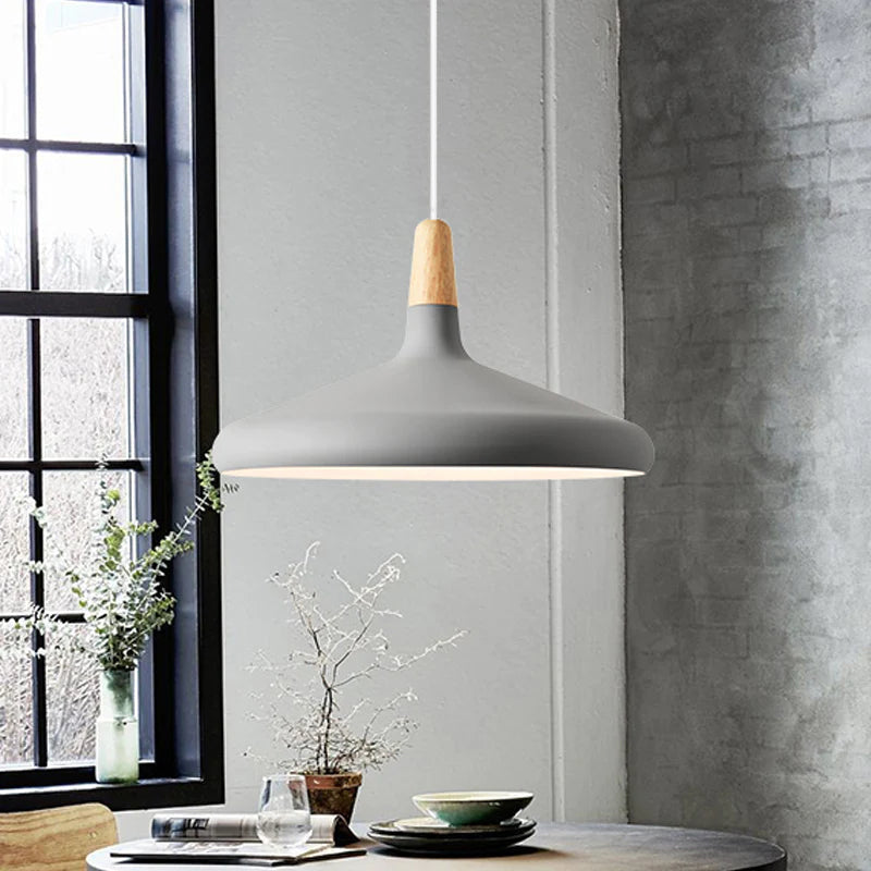 Nordic Macaron Wooden Creative Pendant Lamp