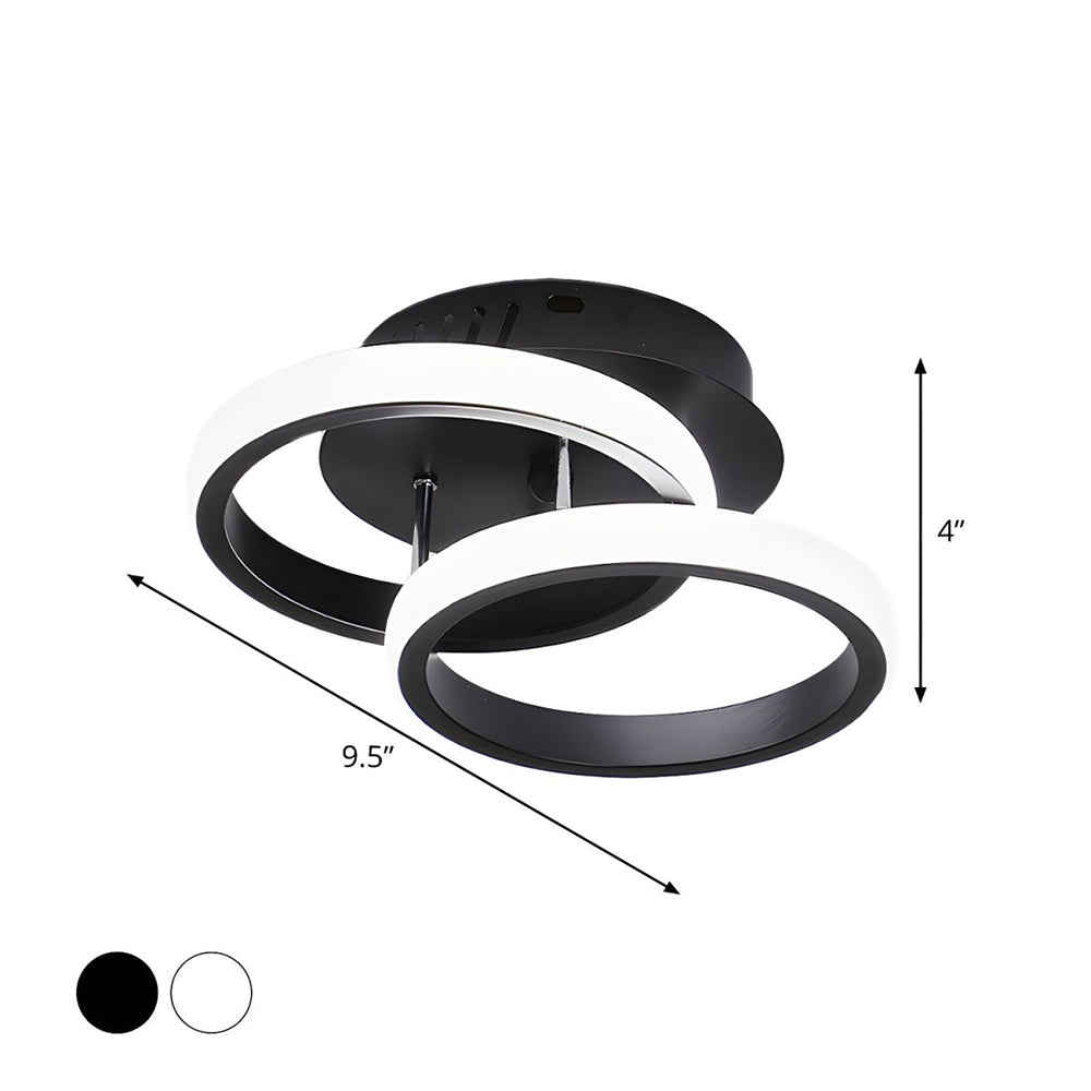 Modern White Metal LED Ceiling Light