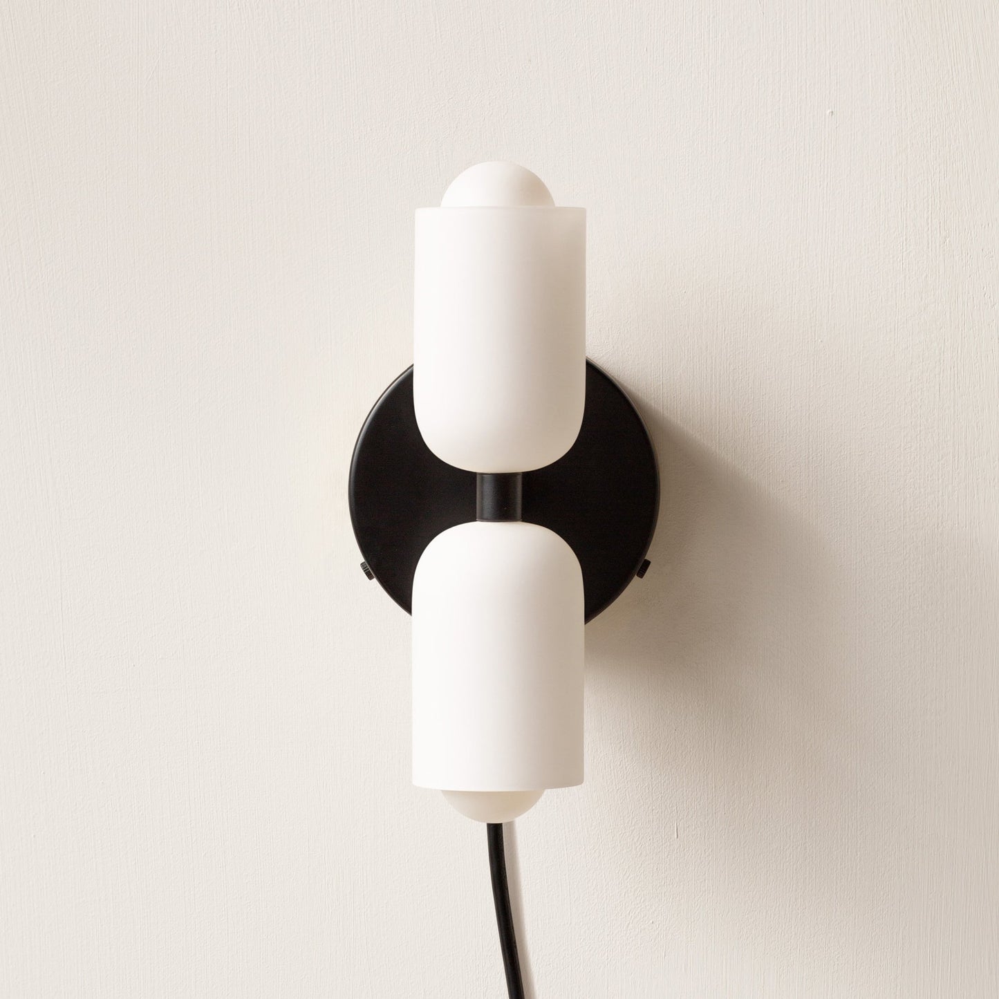 Modern Cream Double Head Wall Sconce
