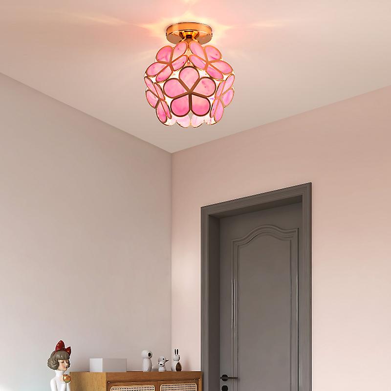 Flowers Style Glass Ceiling Hallway Lighting