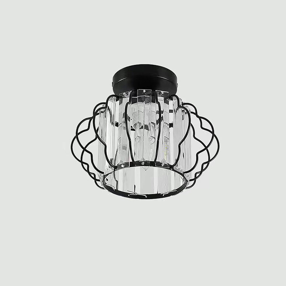 Gold Crystal Hallway Ceiling Light