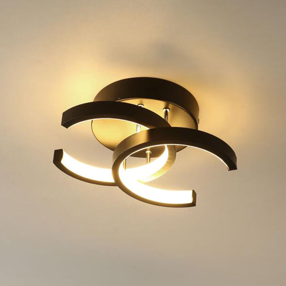 Modern White Metal LED Ceiling Light