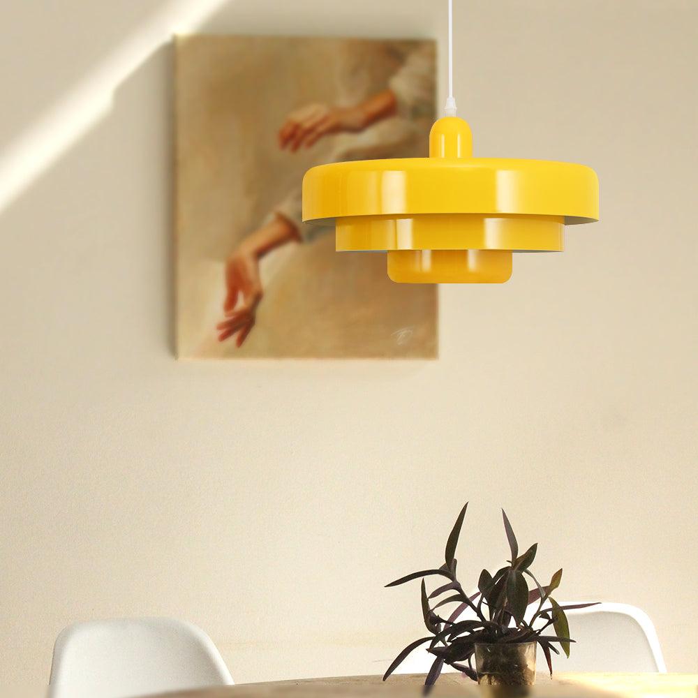 Mid Century Bauhaus Iron Pendant Lamp