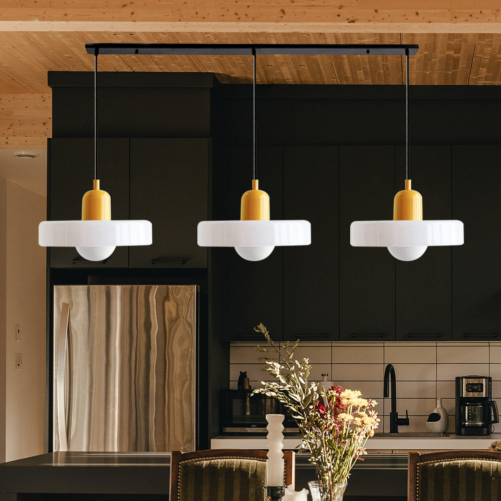 3 Heads Modern Art Decor Glass Pendant Light
