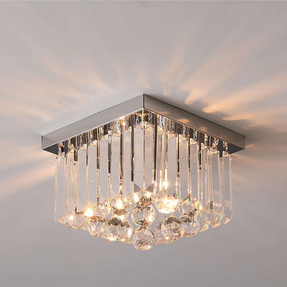Contemporary Modern Crystal Ceiling Light