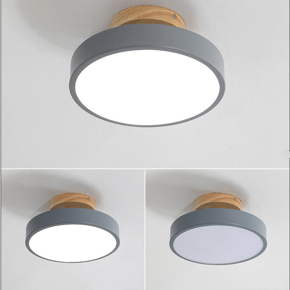 Modern Colorful Semi Flush LED Ceiling Light