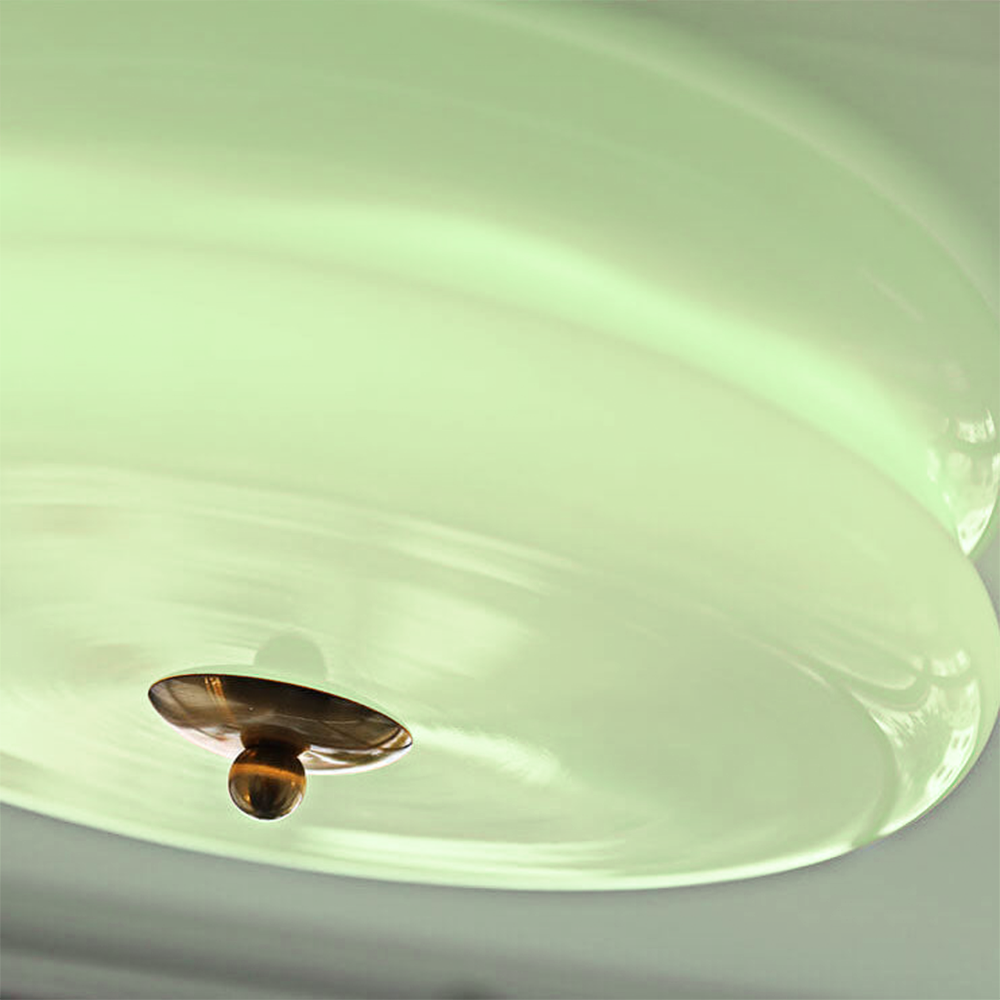 Art Deco Cream Cake Ceiling Light