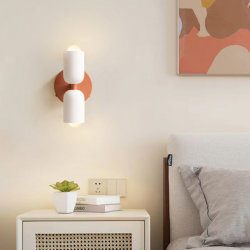 Modern Cream Double Head Wall Sconce