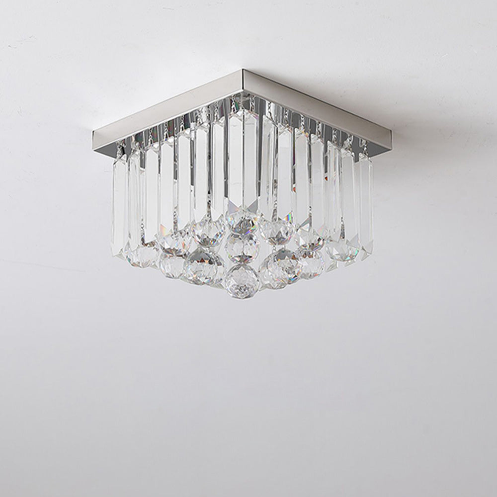 Contemporary Modern Crystal Ceiling Light