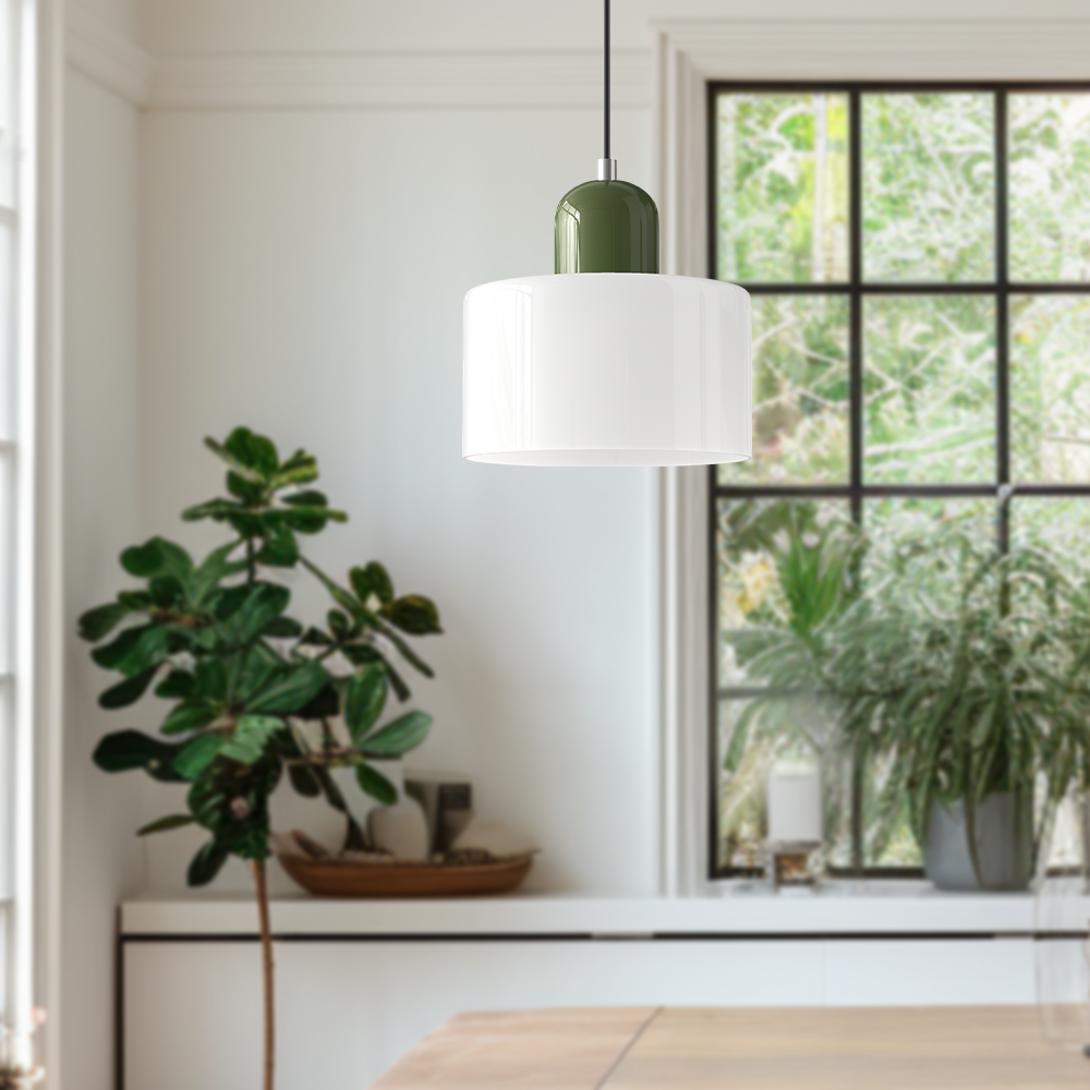 Bauhaus Small Glass Art Pendant Light