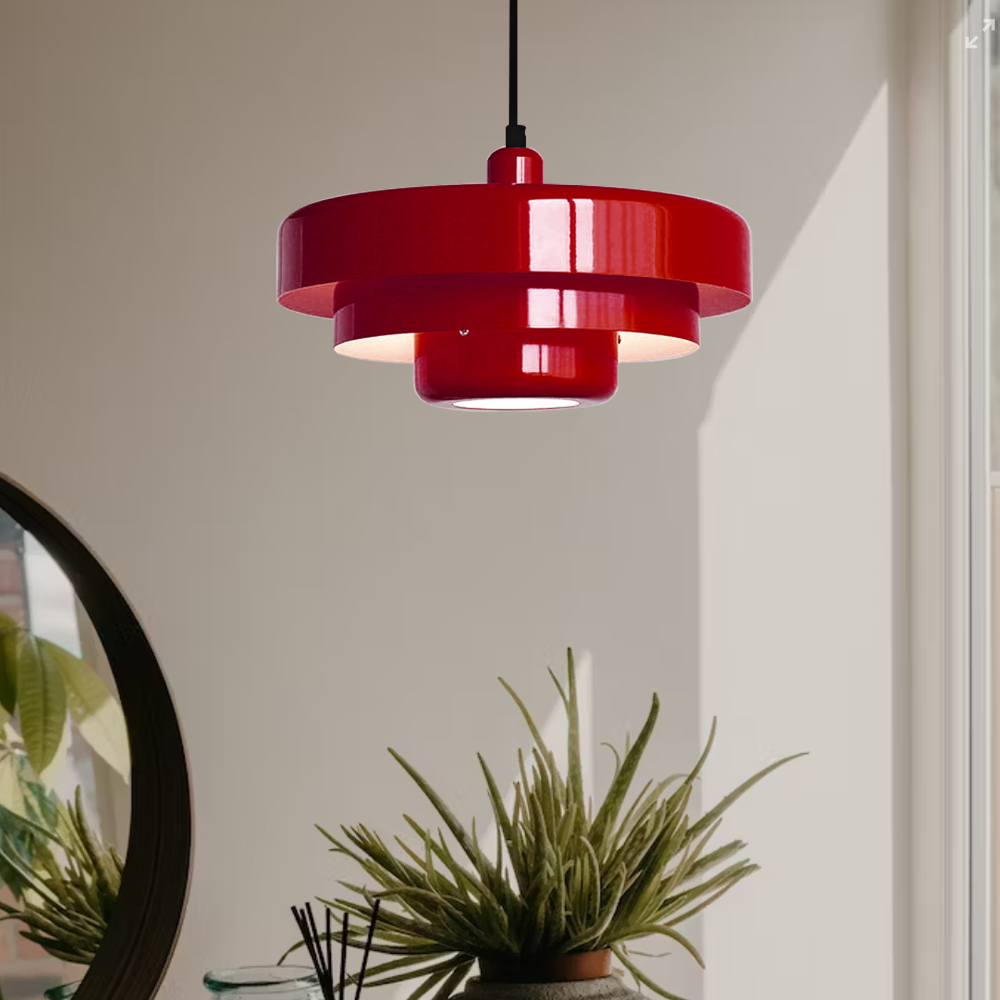 Mid Century Bauhaus Iron Pendant Lamp