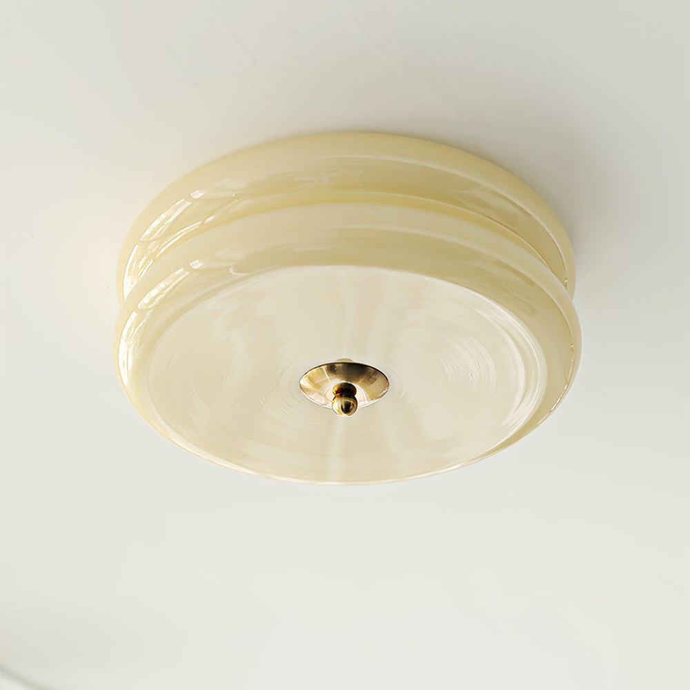 Art Deco Cream Cake Ceiling Light