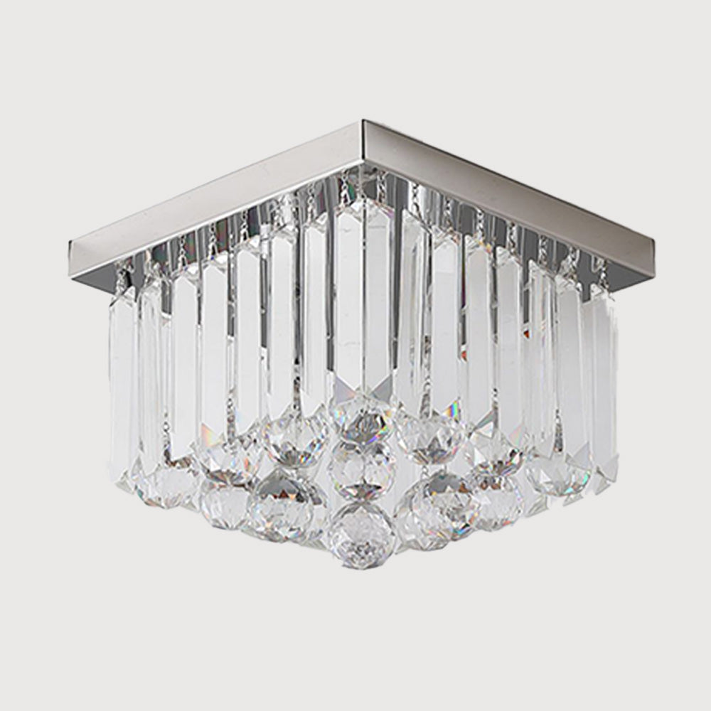 Contemporary Modern Crystal Ceiling Light
