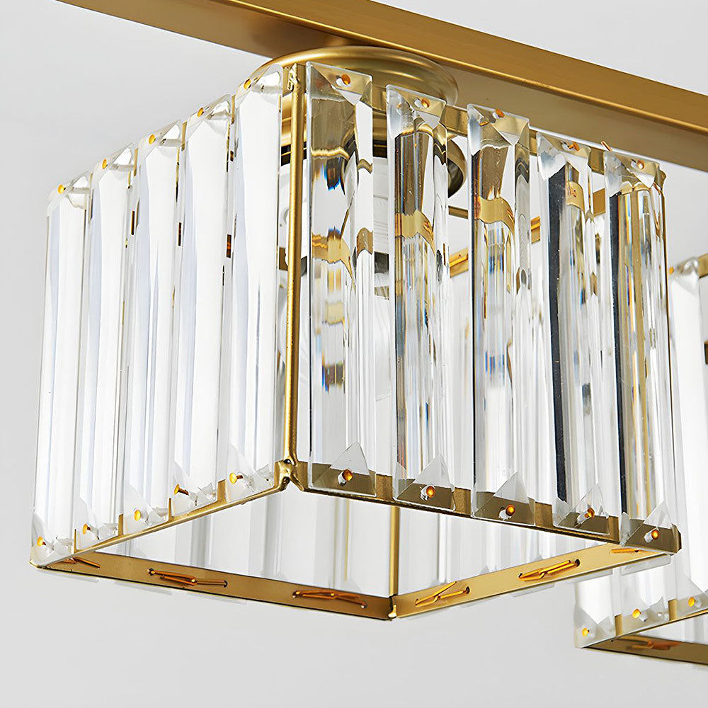 Nordic Multi Head Glass Island Chandelier