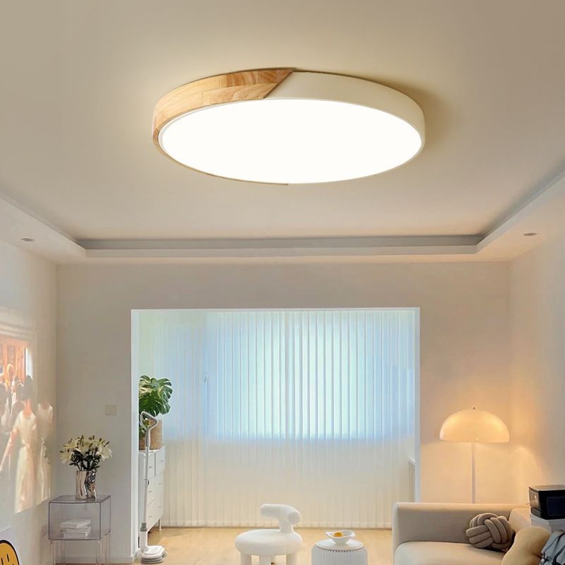 Colorful Minimalist LED Round Ceiling Light