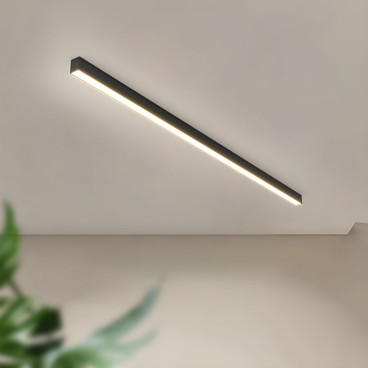 Contemporary Minimalist Long Strip LED Ceiling Lamp