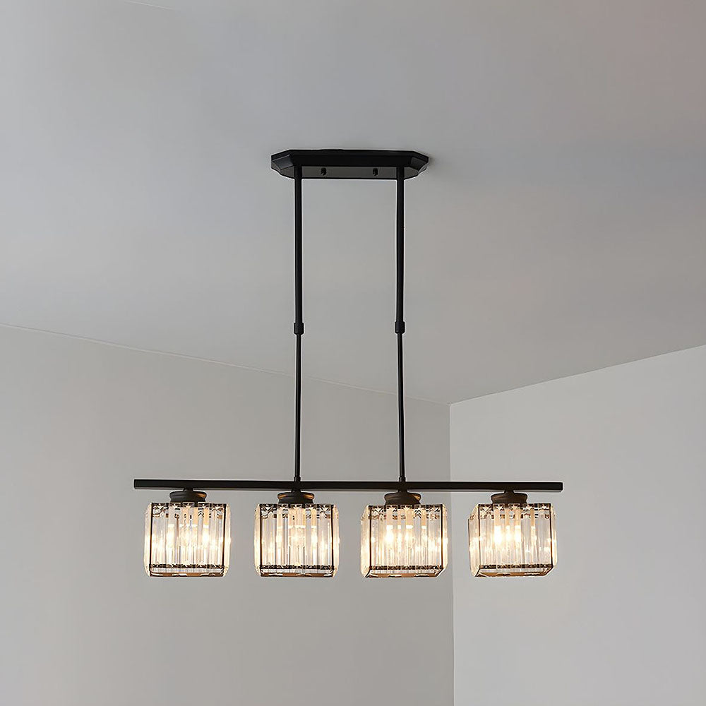 Nordic Multi Head Glass Island Chandelier