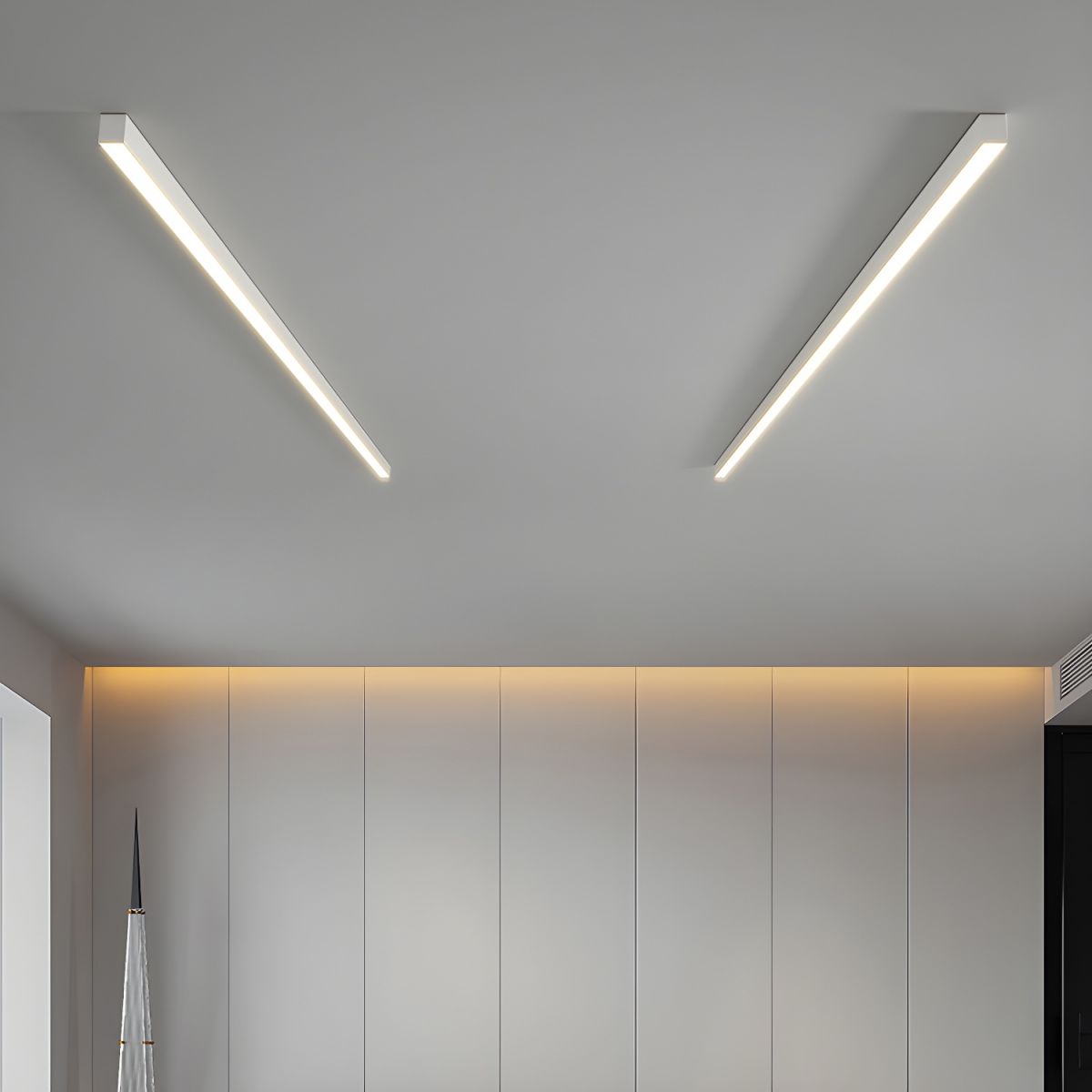 Contemporary Minimalist Long Strip LED Ceiling Lamp