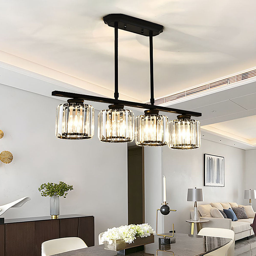 Nordic Multi Head Glass Island Chandelier