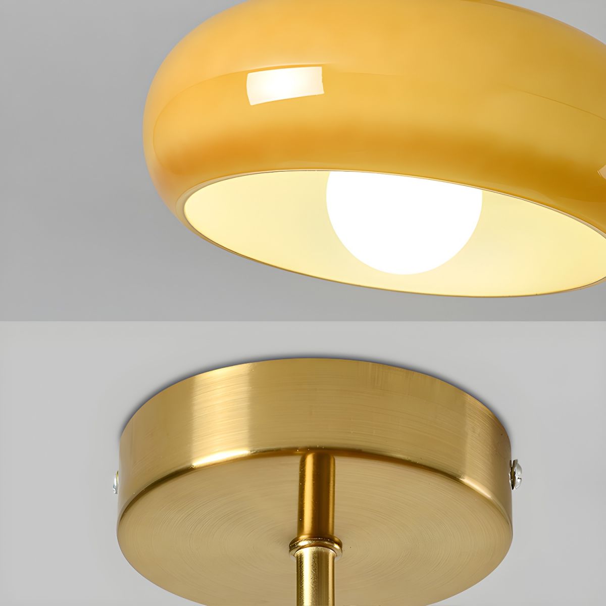 Round Vintage Glass Ceiling Lights