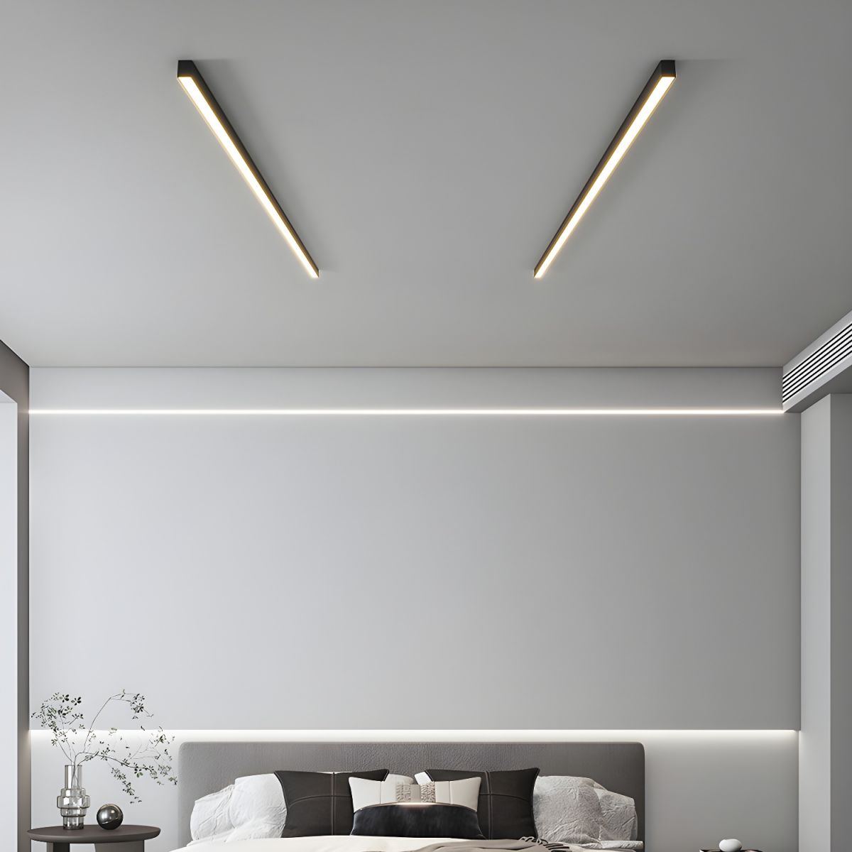 Contemporary Minimalist Long Strip LED Ceiling Lamp