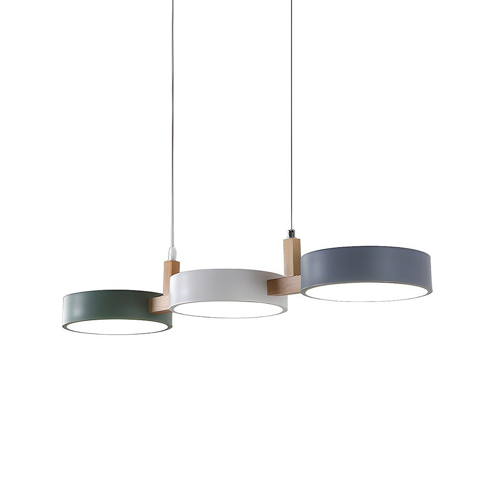 Contemporary Nordic Metal Cylinder Multi Light Pendant