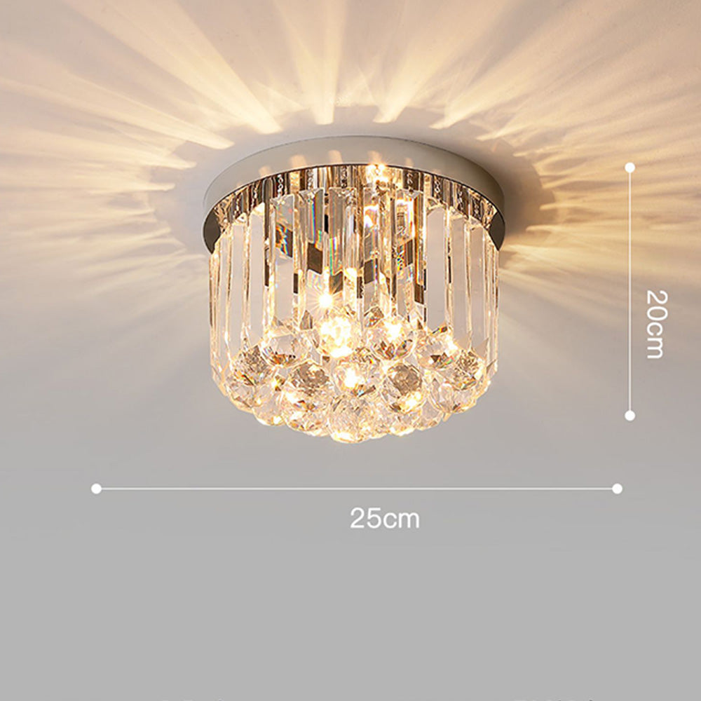 Contemporary Modern Crystal Ceiling Light
