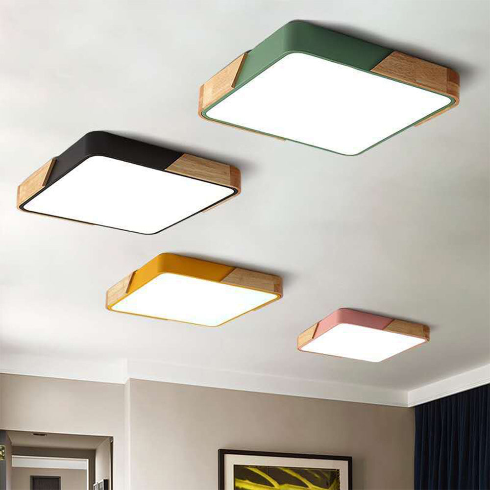 Colorful Square Minimalist Ceiling Light