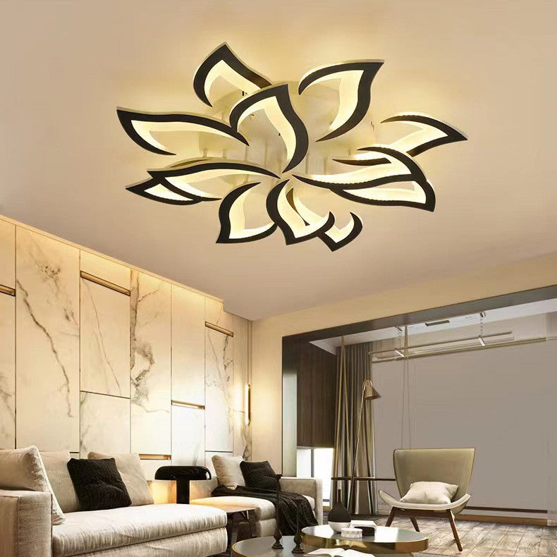 Modern Flower Shaped Metal LED Ceiling Light