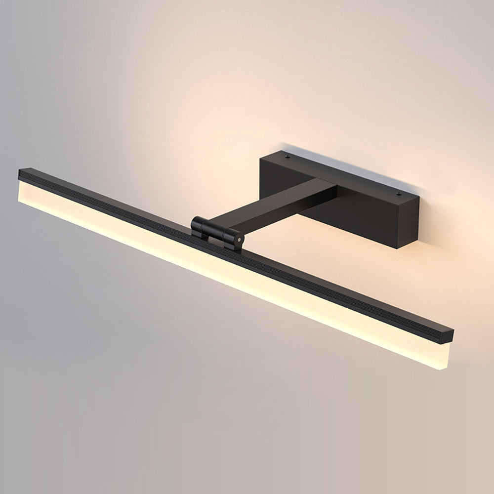 Black Contemporary LED Mirror Bathroom Wall Light