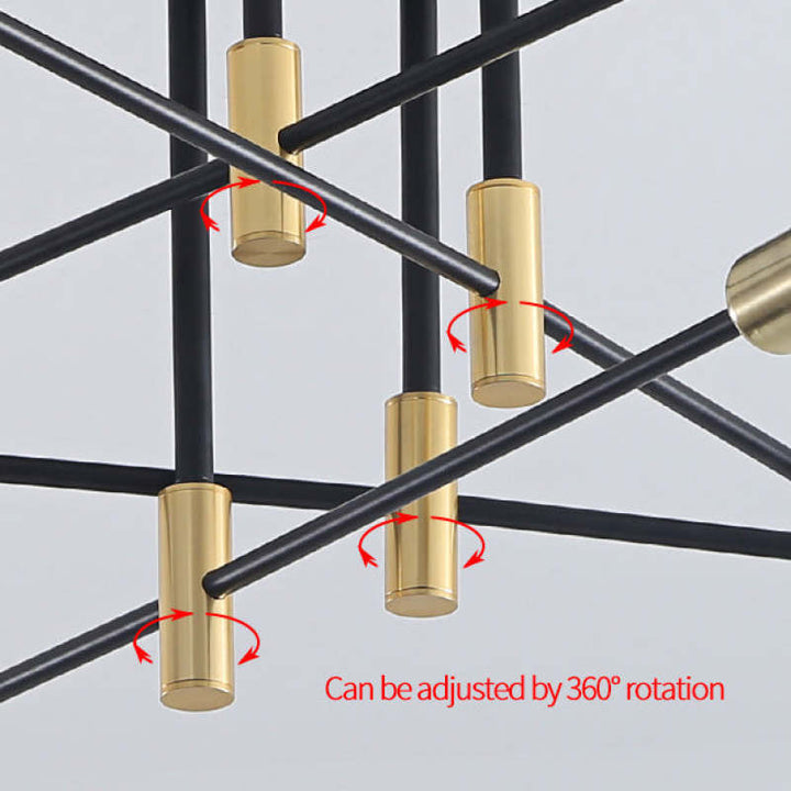 Modern Nordic Black Metal Ceiling Light